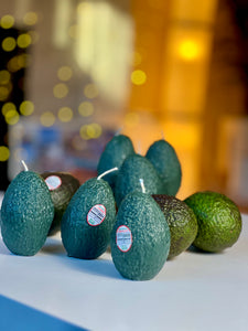  Avocado Shaped, Unique Design, Handcrafted Accent, Artisan Craftsmanship, Novelty Decor, Whimsical Gift, Creative Centerpiece, Fruit-Inspired Sculpture, Green Home Decor, Collectible Art Piece, Decorative Sculpture, Kitchen Decor, Modern Candle Holder, Quirky Home Accents, Fun Table Decor