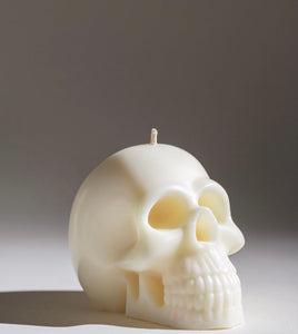 Gothic Skull Candle, Unique Macabre Design, Spooky Halloween Decor, Dark Aesthetic Home Accessory, Alternative Candle Gift, Creepy Wax Sculpture, Unusual Home Decor, Gothic Gift Idea, Intricate Skull Detail, Handcrafted Candle Art, Decorative Candle Display, Haunting Interior Design, Mysterious Atmosphere, Collector's Item, Eerie Home Accent, Goth Home Furnishing, Occult Inspired Decor, Skull Lover's Gift, Exquisite Wax Craftsmanship, Bewitching Candle Illumination.