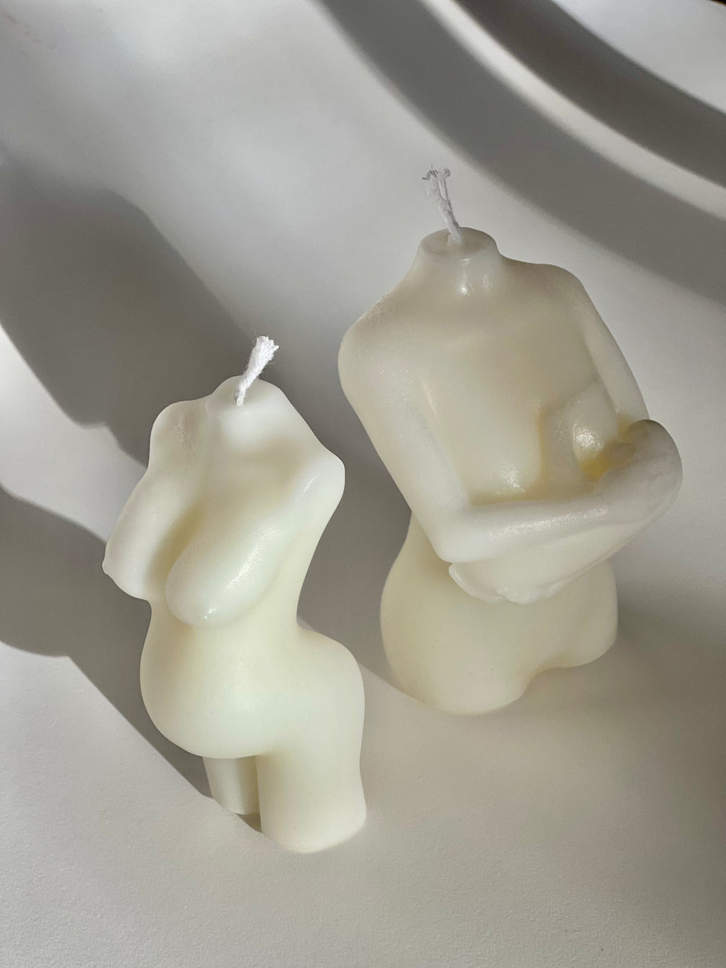 Pregnant and nursing candles (set of 2) ,Parenting Atmosphere, Calming Sculpture Stuff