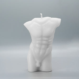 Sophisticated Sculptural Candle / Masculine Sensibility / Aesthetic Home Accessory / Handcrafted Wax Masterpiece / Trendy Interior Design / Sculpture-Inspired Candle / Unique Male Form Illumination / Decorative Centerpiece / Stylish Wax Creation / Artisanal Home Decor / Modern Decorative Figurine / Masculine Beauty Candle / Contemporary Wax Sculpture / Exquisite Home Detail / Artistic Statement Candle / Intriguing Male Bust Design / Sculptural Candle Art / Unique Waxwork