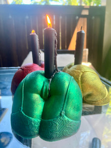 Playful Booty Candle Holder/Whimsical Cheeky Bum Decor/Quirky Derriere Candle Decor/Sassy Candlestick/Flirty Booty Stand/Amusing Backside Ornament/Joyful Booty Decor