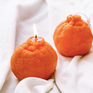 Orange, Lemon, Lime and Corn Candle set (set of 4 realistic fruit candles)