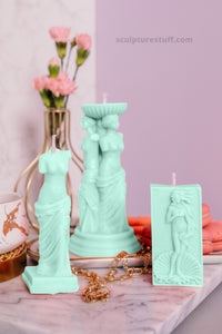 It’s a Goddess Party candle set  / Venus Candles (set of 3 candles)