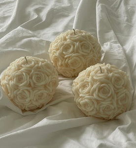 The Rose ball  soy wax candle