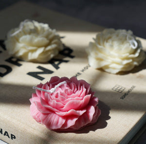 Peony Flower  Soy Wax  Aesthetic Home Decor Candle
