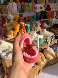 Super Realistic Teeth candles (top & bottom jaw set)