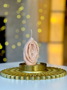 Handmade Yoni candle / Vagina Shaped Soy Wax Candle / Mature Content / Pussy Candle Novelty Gift / Funny Gift Candle