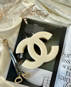 Chanel Candle. Luxury Brand Inspired Home Decor candle – Sculpture