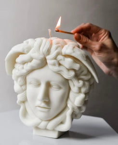 VERSACE candle. Large Medusa head