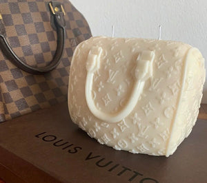 Louis Vuitton Purse Fashion Luxury Bag Candle, Classic White