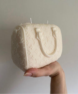 Purse candle, LV candle, cute candle, home decor candle