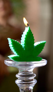 Candle Weed Pot Leaf Shaped Candle