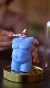 El Gordito Candle. Chubby Male Bust Candle. Curvy Torso Body Candle