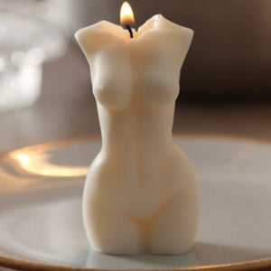 Stunning Female Candle / Feminine soy wax body candle