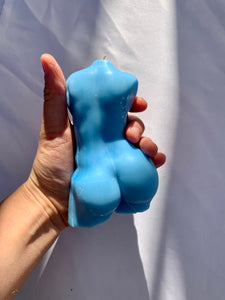 Heavenly Curvy Candle . Awareness Torso Candle. Pride Male Female