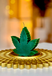  Weed Leaf Candle, Cannabis-inspired Decor, Marijuana Candle, Pot Leaf Sculpture, Herb-themed Candle, Ganja Decor, Leaf-shaped Wax, Cannabis Culture Art, Stoner Home Decor, Unique Weed Candle