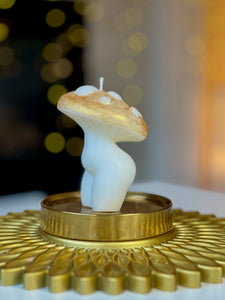  mushroom candle, fungi decor, candlelight ambiance, nature-inspired decor, unique candles, home fragrance, organic candles, handmade candles, eco-friendly decor, rustic candles, fungal art, artisanal candles, botanical candles, whimsical decor, sustainable living, natural elements, cozy atmosphere, earthy decor, woodland vibes, decorative candles