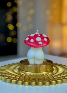 Mushroom Lady Soy Wax Candle  | Goddess Mushroom Candles | Magic Mushroom Decoration