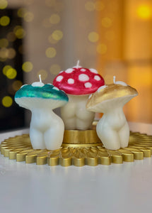 Mushroom candle