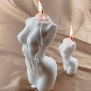 Stunning Female Candle / Feminine soy wax body candle