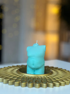 El Gordito Candle. Chubby Male Bust Candle. Curvy Torso Body Candle
