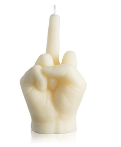 Middle Finger Candle  FLIP OFF sign wax art