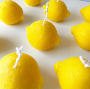 When Life Gives You Lemons (set of 8 lemon shaped soy  candles)
