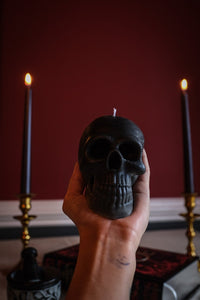 Skull Soy Wax Candle, Gothic Skull Candle, Unique Design, Spooky Hallo –  Sculpture Stuff